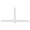 Ekena Millwork Eugene Architectural Grade PVC Gable Bracket, 108"W x 54"H x 6"D x 6"F, 12/12 Pitch GBP108X54X0606EUG00 - alternate 5